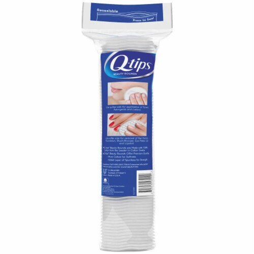Q-tips Beauty Cotton Rounds Perspective: left