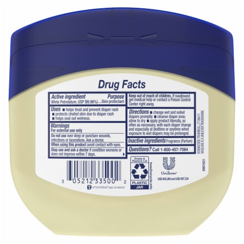 Vaseline Petroleum Jelly Protective & Pure Baby Skincare Perspective: left