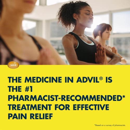 Advil Migraine Relief Ibuprofen Perspective: left