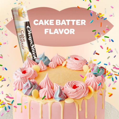 ChapStick Cake Batter Limited Edition Flavored Lip Balm Perspective: left