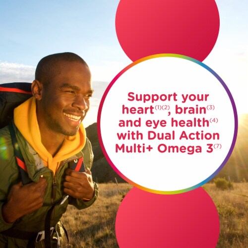 Centrum MultiGummies Multi+ Omega 3 Dual Action Adult Multivitamin Perspective: left