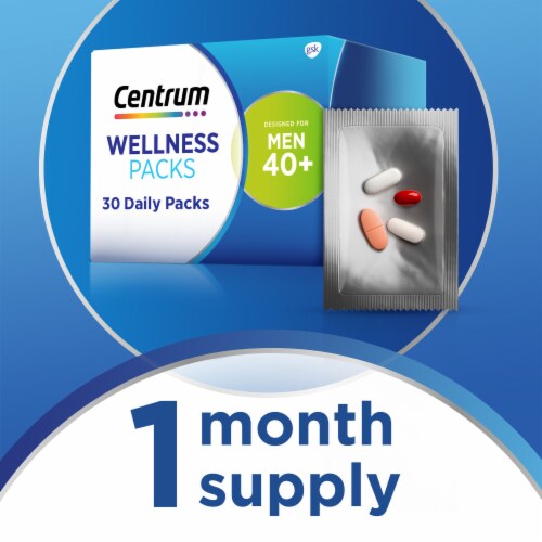 Centrum Mens 40+ Daily Wellness Packs Perspective: left