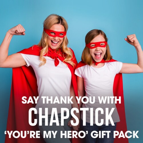 ChapStick You're My Hero Moisturizing Lip Balm Pack Perspective: left