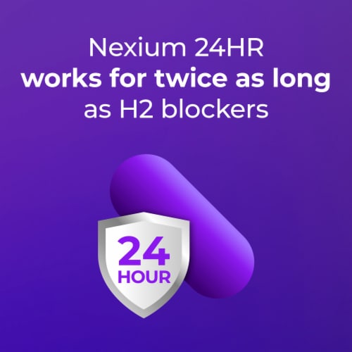 Nexium Twenty Four HR ClearMinis Acid Reducer Heartburn Relief Delayed Release Capsules Perspective: left