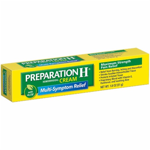Preparation H Hemorrhoidal Cream with Aloe Perspective: left