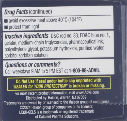 Advil® PM Liqui-Gels® Mini Perspective: left