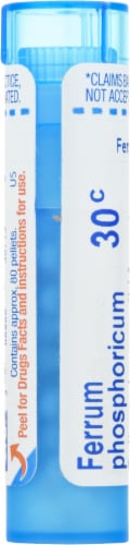 Boiron Ferrum Phosphoricum 30 C Homeopathic Medication Perspective: left