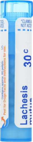 Boiron Lachesis Mutus 30 C Medication Perspective: left
