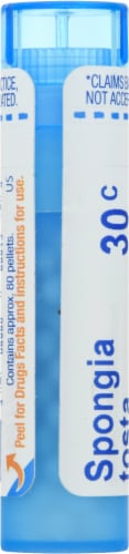 Boiron Spongia Tosta 30c Homeopathic Medicine Perspective: left