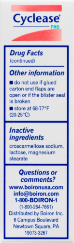 Boiron Cyclease PMS Relief Meltaway Tablets Perspective: left