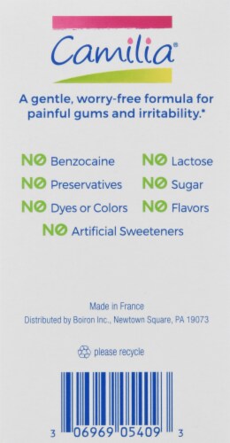 Boiron® Camilia® Teething Relief Liquid Doses Perspective: left