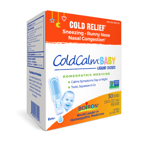 Boiron® Cold Calm® Baby Homeopathic Cold Relief Single Liquid Doses Perspective: left