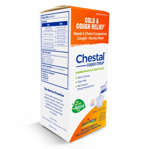 Boiron Chestal Cold & Cough Syrup Perspective: left