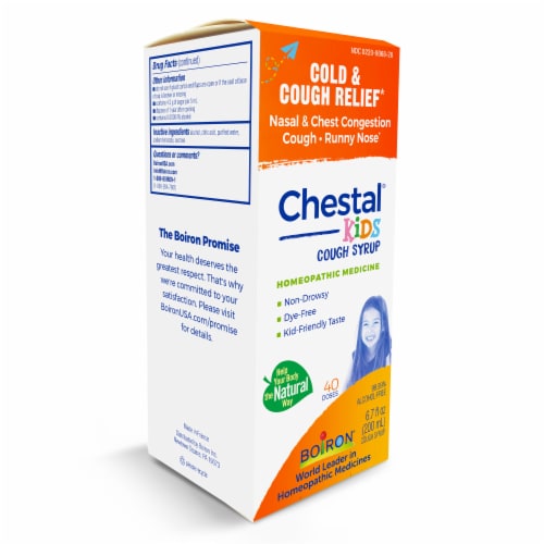 Boiron® Chestal® Children's Cold & Cough Syrup Perspective: left