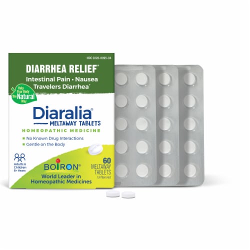 Boiron® Diaralia® Diarrhea Relief Meltaway Tablets Perspective: left