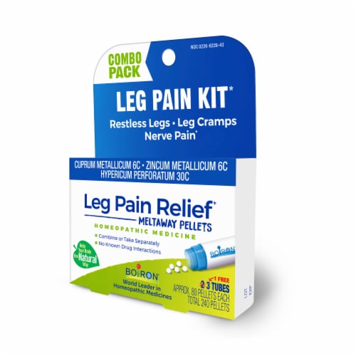 Boiron® Leg Pain Relief Pellets Perspective: left