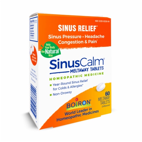 Boiron® SinusCalm Quick-Dissolving Tablets Perspective: left