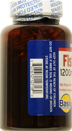 Basic Fish Oil Softgels Perspective: left