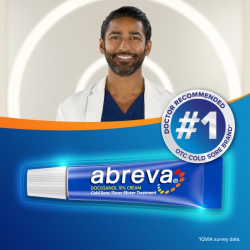 Abreva 10% Docosanol Fever Blister and Cold Sore Treatment Perspective: left
