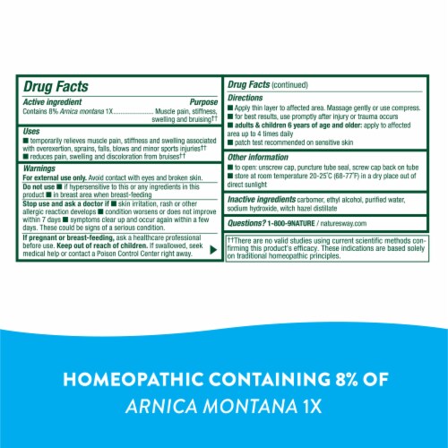 Boericke & Tafel® Arniflora Muscle Pain & Stiffness Relief Arnica Gel Perspective: left