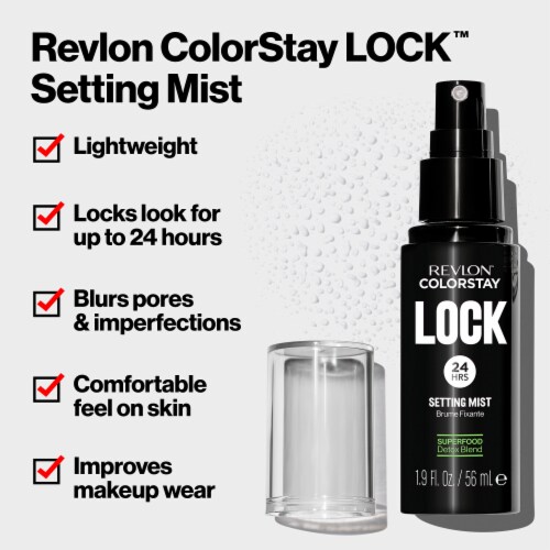 Revlon ColorStay Lock Setting Mist, 1.9 fl oz Perspective: left