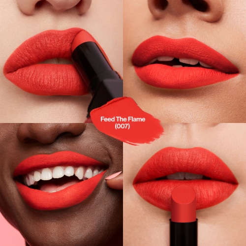 Revlon ColorStay Suede Ink Liquid Lipstick 007 Feed The Flame Perspective: left