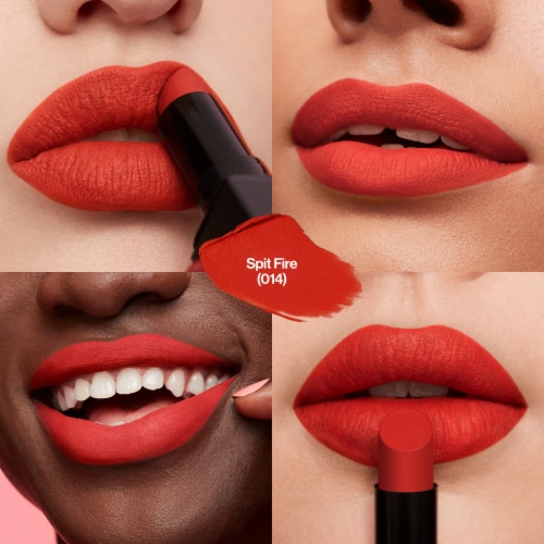 Revlon ColorStay Suede Ink Liquid Lipstick 014 Spit Fire Perspective: left