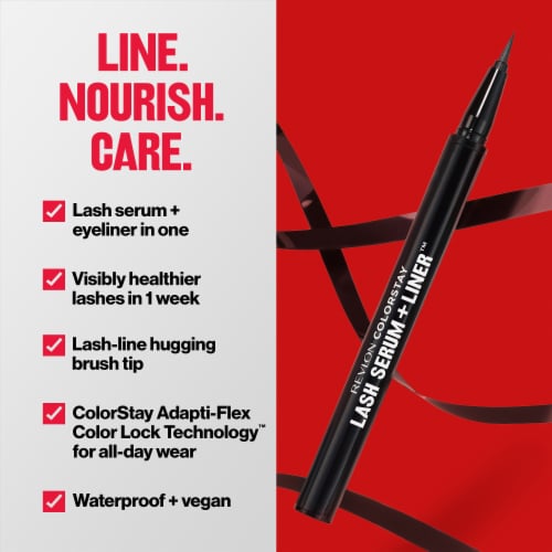Revlon ColorStay Lash Serum + Liner Liner 001 Blackest Black Perspective: left