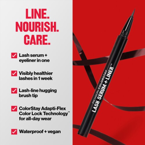 Revlon ColorStay Lash Serum + Liner Liner 001 Blackest Black Perspective: left