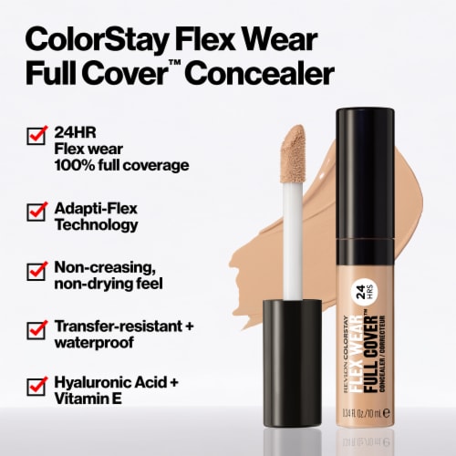 Revlon ColorStay Flex Wear Full Cover Concealer 030 Light Medium Perspective: left