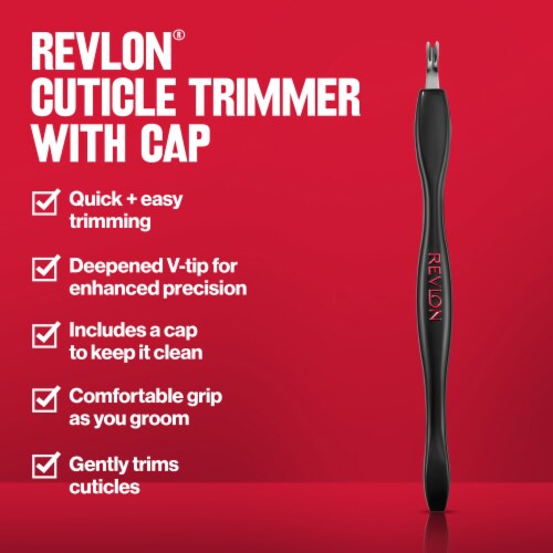 Revlon Cuticle Trimmer with Cap Perspective: left