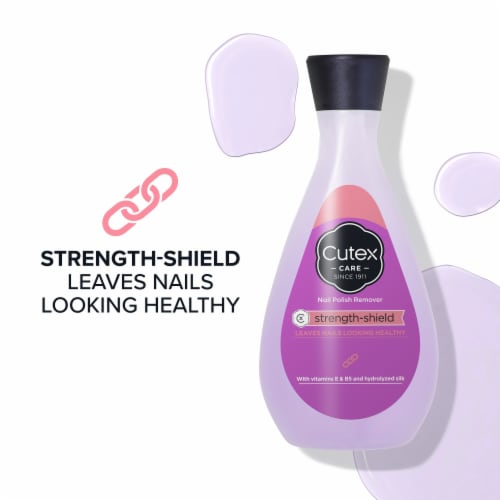 Cutex Strength Shield Nail Polish Remover Perspective: left
