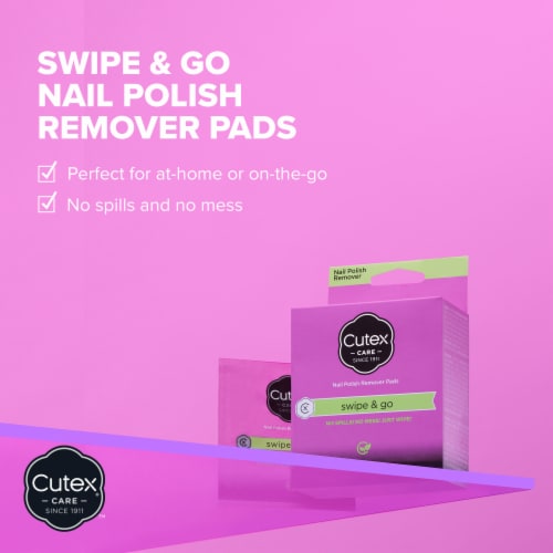 Cutex Swipe & Go Nail Polish Remover Pads Perspective: left