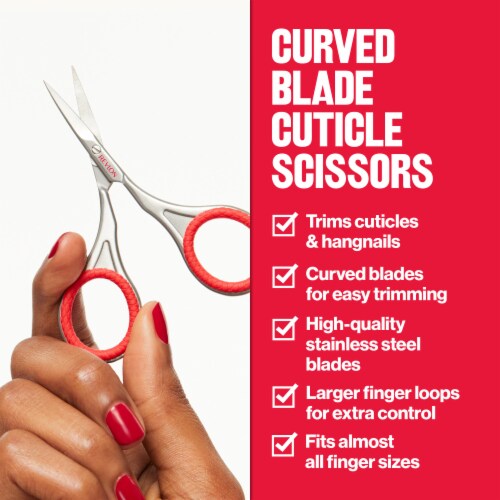 Revlon Curved Blade Cuticle Scissors Perspective: left