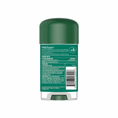 Mitchum Triple Odor Defense Men Gel Deodorant Sport Perspective: left