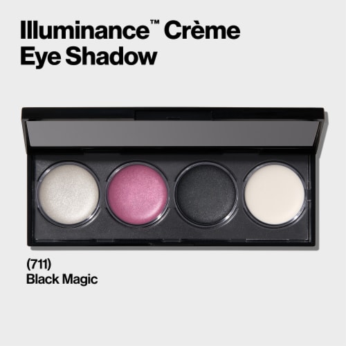 Revlon Illuminance Crème Eyeshadow Quad 711 Black Magic Perspective: left