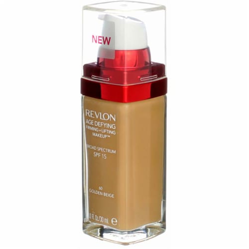 Revlon Age Defying 3X Firming + Lifting Makeup Foundation, Golden Beige 60, SPF 20, 1 fl oz Perspective: left