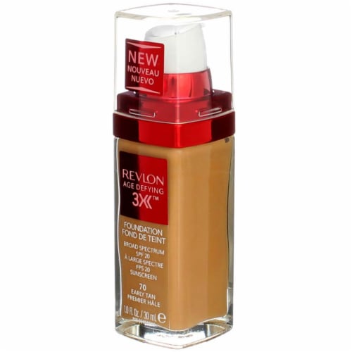 Revlon Age Defying 70 Early Tan Foundation Perspective: left