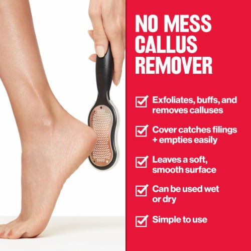 Revlon Callus Remover Foot File with Catcher Perspective: left