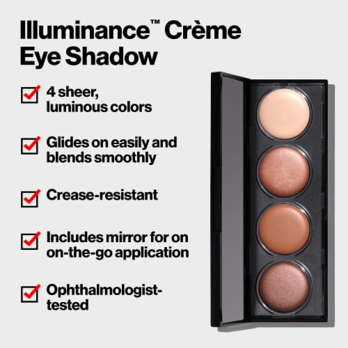 Revlon Illuminance Crème Eyeshadow Quad 715 Precious Metals Perspective: left