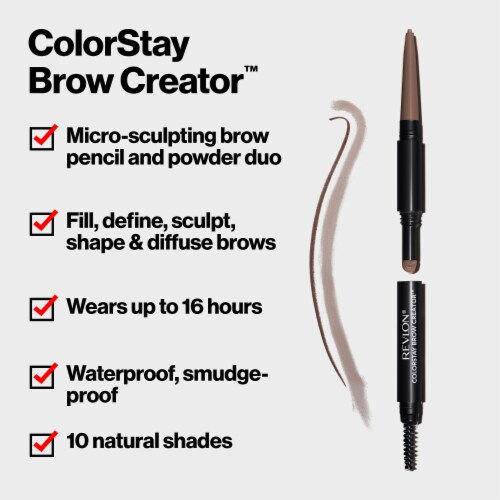 Revlon ColorStay Brow Creator All In One 605 Soft Brown Perspective: left