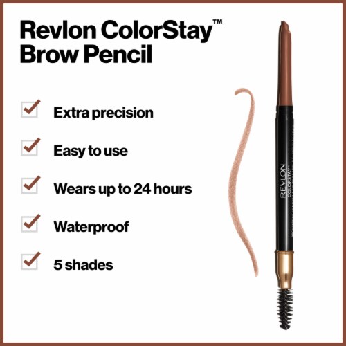 Revlon ColorStay Brow Pencil 215 Auburn Perspective: left