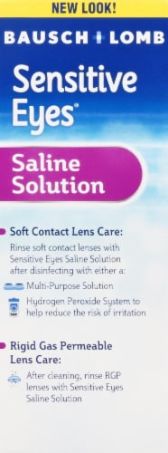 Bausch & Lomb Sensitive Eyes Plus Saline Solution Perspective: left