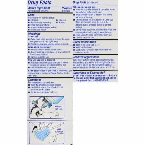 Bausch + Lomb Advanced Eye  Relief® Eye Wash Perspective: left