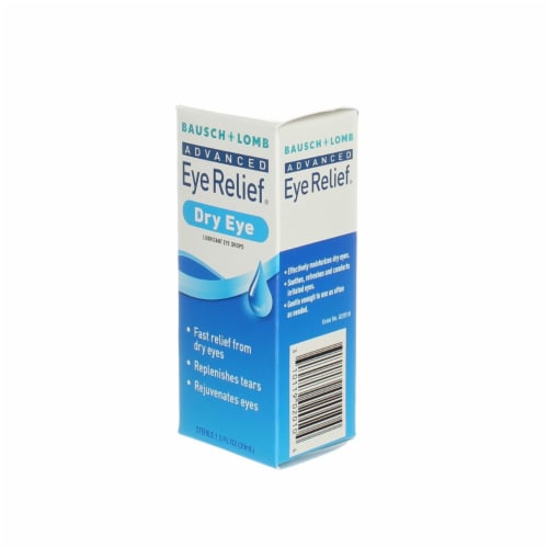 Bausch & Lomb Advanced Eye Relief Dry Eye Lubricant Eye Drops, 1 fl oz Perspective: left