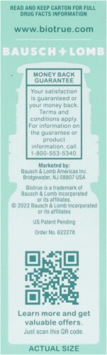 Bausch & Lomb Biotrue® Hydration Boost Lubricant Eye Drops Perspective: left