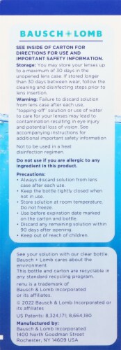 Renu® Fresh Advanced Formula Multi Purpose Solution Perspective: left