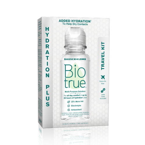 Biotrue® Hydration Plus Multi-Purpose Solution Perspective: left
