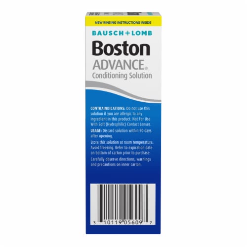 Bausch + Lomb Boston Advance® Maximum Disinfection Contact Lense Conditioning Solution Perspective: left