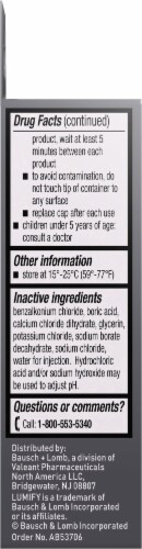Bausch & Lomb Lumify Brimonidine Tartrate Opthalmic Solution Redness Reliever Eye Drops Perspective: left
